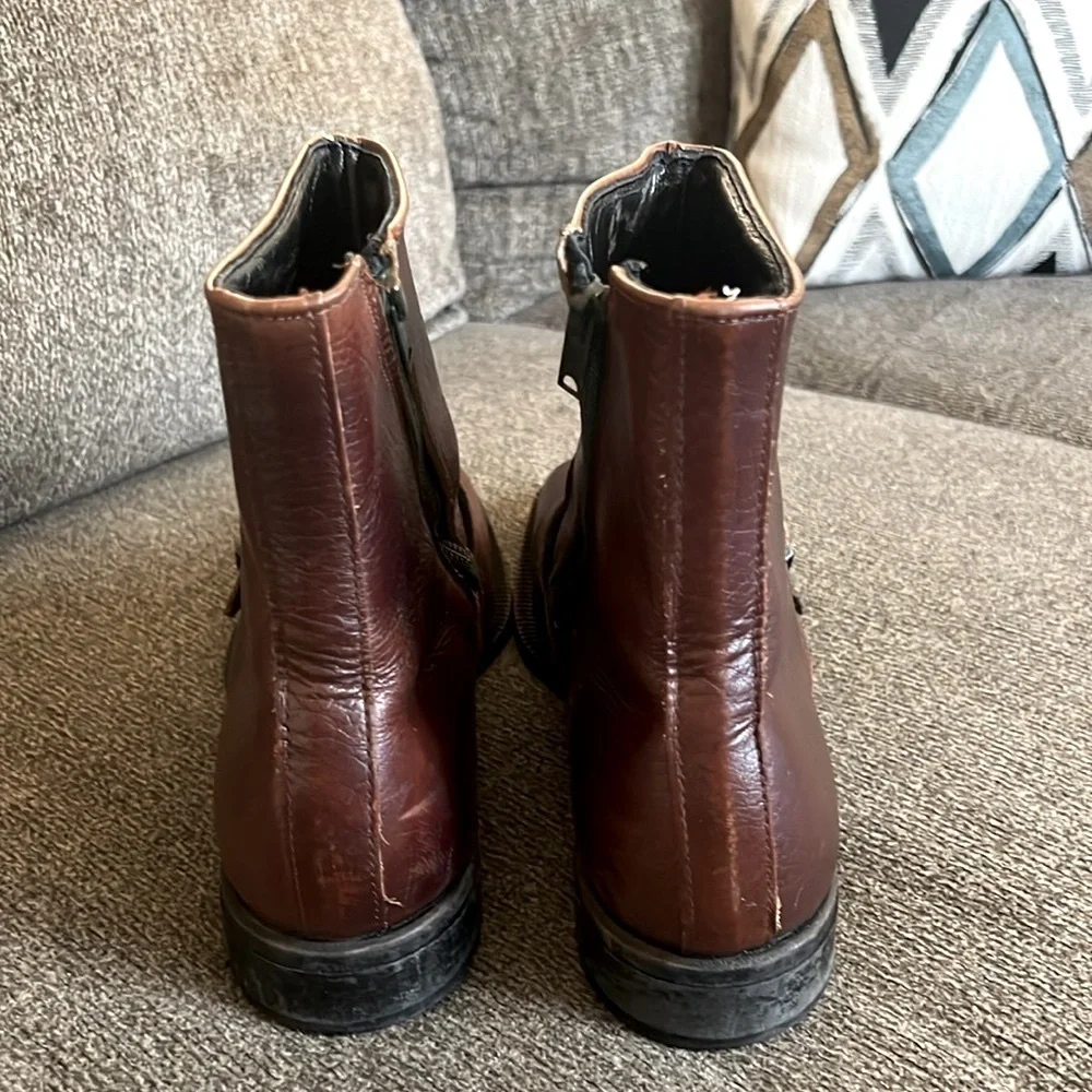 Bostonian Vintage Brown Ankle Leather‎ boots Size 8.5
